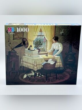 Vintage Charles Wysocki 1000 Pc Puzzle Getting Things Ironed Out With Caruso New
